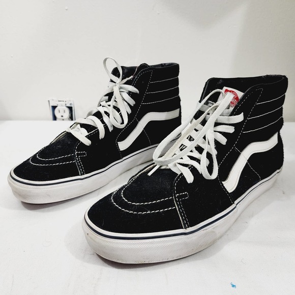 Vans Other - VANS Old Skool SK8 Hi High Top Sneakers 500714 Black White Men's Size 12 Shoes